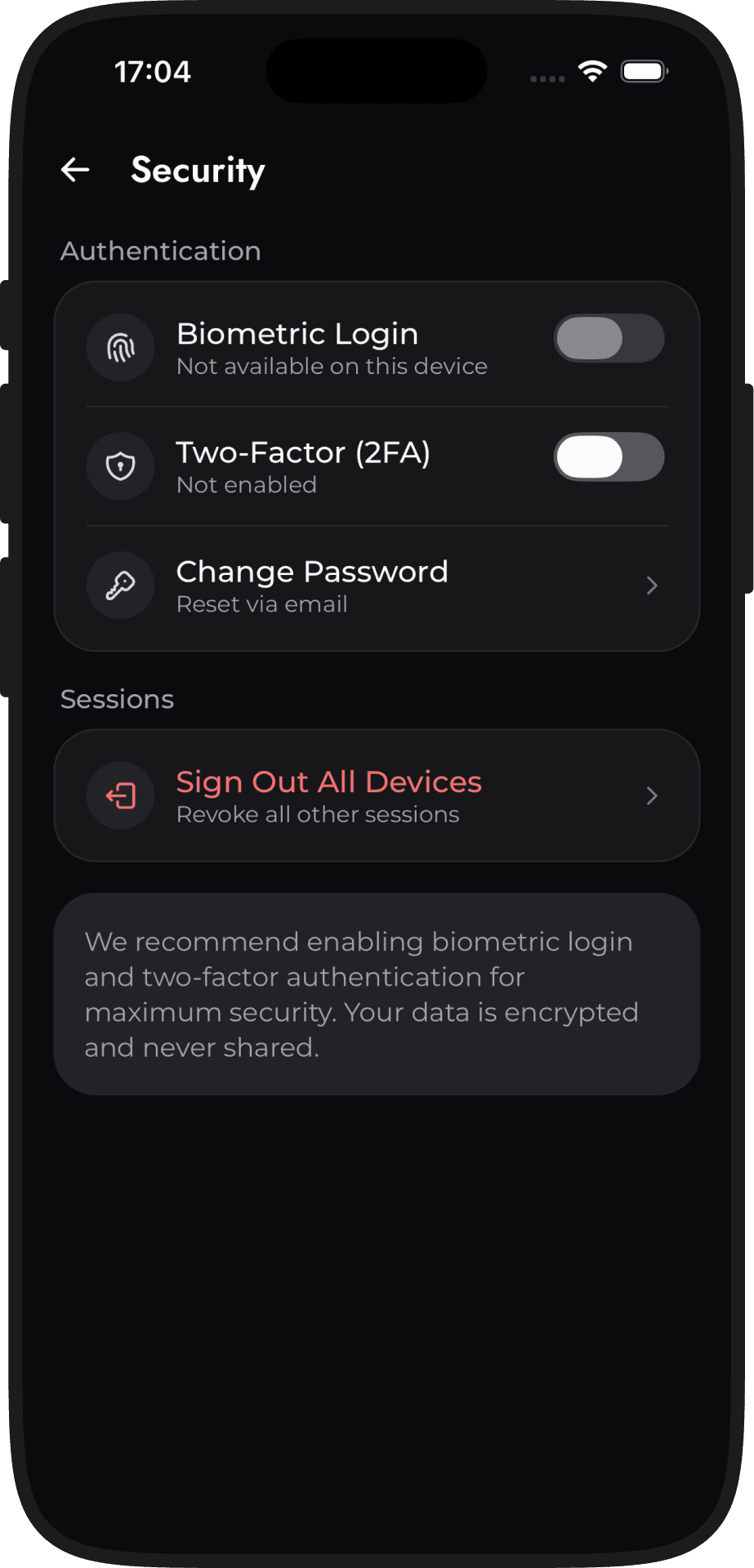 Transfer2World — Security