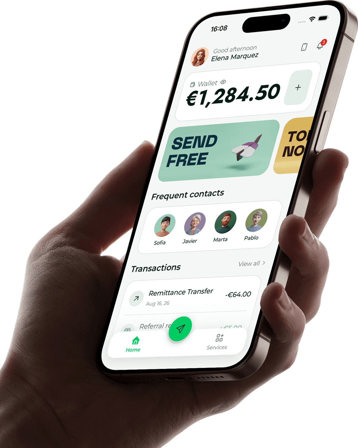 The Transfer To World app, built on this platform
